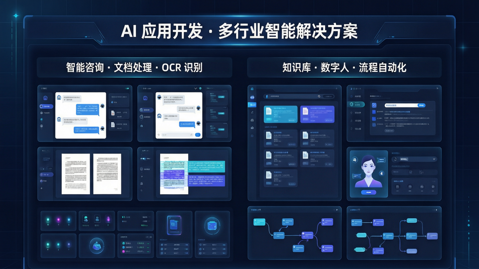 AI应用开发多行业智能解决方案